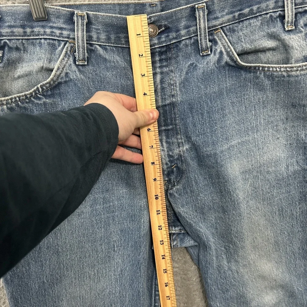 Vintage Levis Jeans Mens 38x30 Blue Denim 646 Bell Bottoms Flares 70s Orange Tab